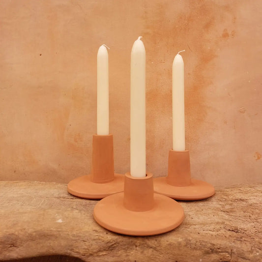 Terracotta Handmade Candle Holder